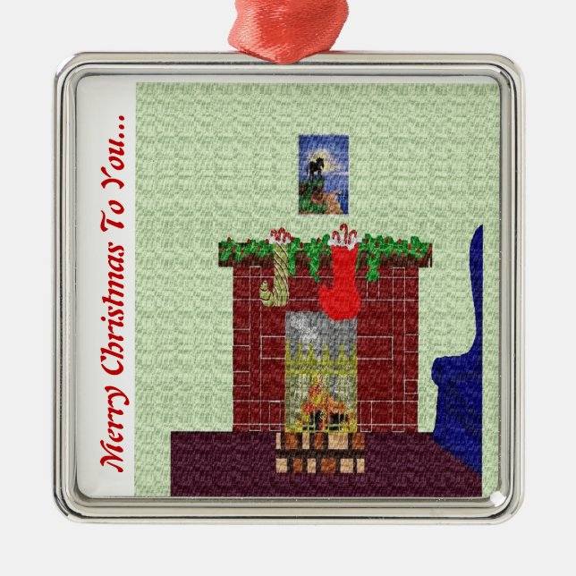 Prydnad Julgransprydnad Metall (Framsidan)