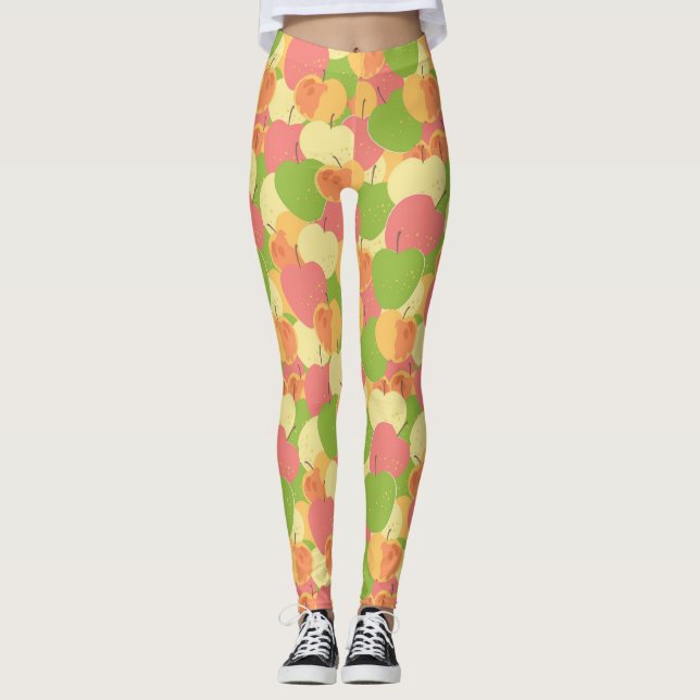 Prydnad med äpplen leggings (Framsida)