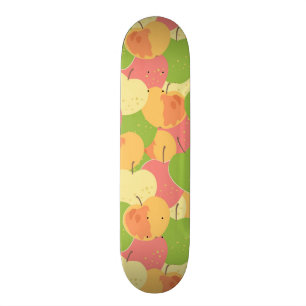 Prydnad med äpplen mini skateboard bräda 18,5 cm