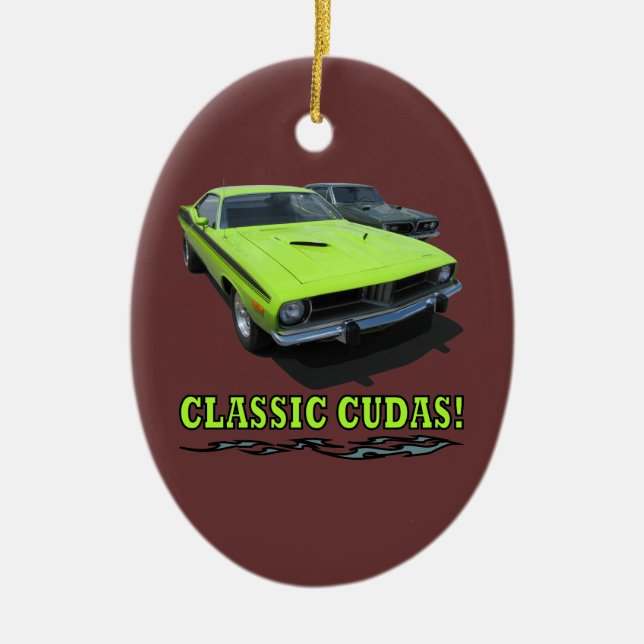 Prydnad med den klassikerCudas designen Julgransprydnad Keramik (Framsidan)