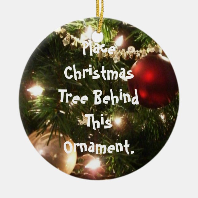 Prydnad med riktningar julgransprydnad keramik (Framsidan)