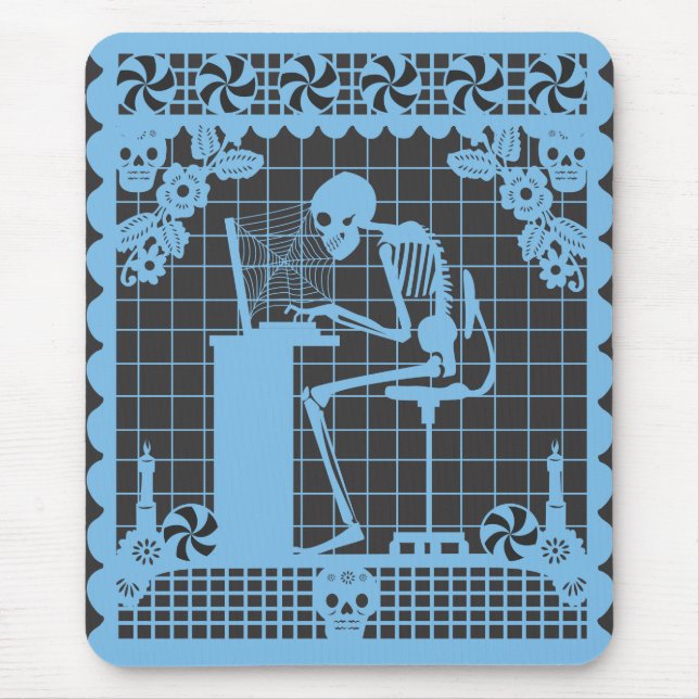 Prydnad Mousepad för DDLM Computadora Papel Picado Musmatta (Framsidan)
