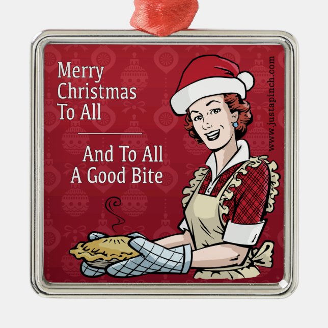 Prydnad: Och till allt en bra bita Julgransprydnad Metall (Framsidan)