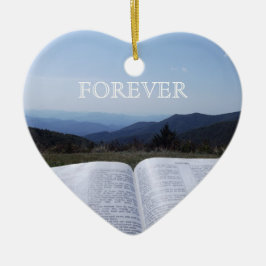 Prydnad Robin Ayscue för hjärta för blåttRidge Julgransprydnad Keramik