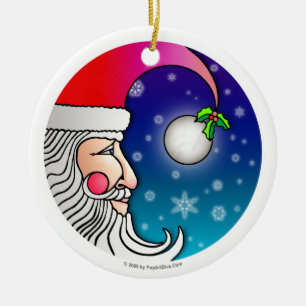 Prydnad - SANTA MÅNE Julgransprydnad Keramik