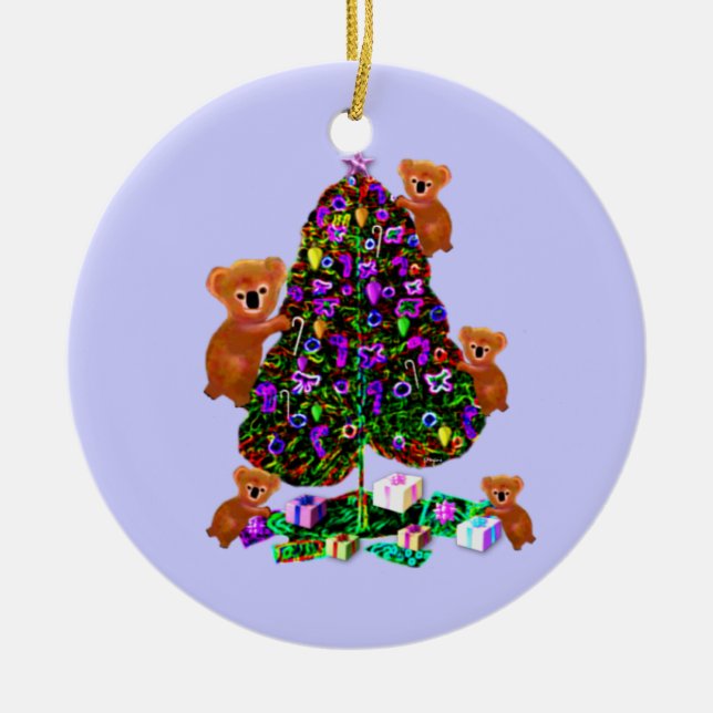 Prydnadar för Koalasjulmorgon Julgransprydnad Keramik (Framsidan)