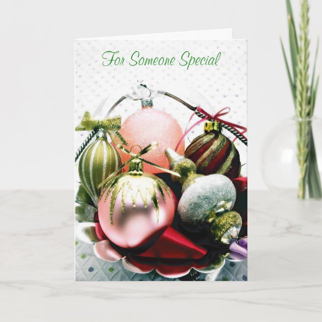 Prydnadar för någon speciell sakkunnig helgkort (Framsida)