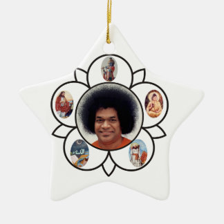 Prydnadar för Sathya Sai Babadekor Julgransprydnad Keramik