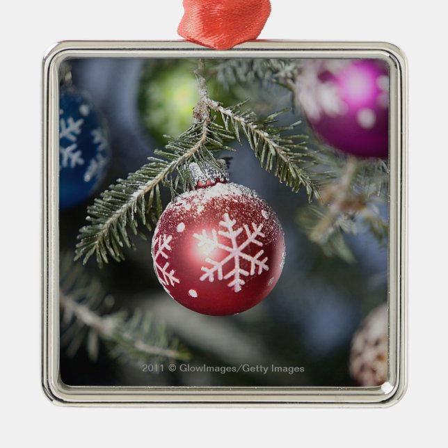 Prydnadar på en julgran julgransprydnad metall (Framsidan)