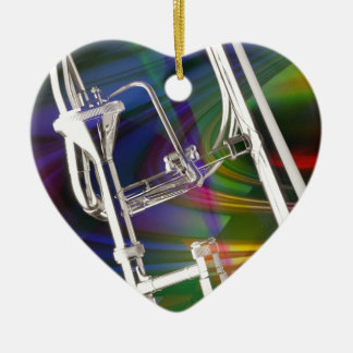 Prydnaden för jul för glidbanatrombonen TILLFOGAR Julgransprydnad Keramik