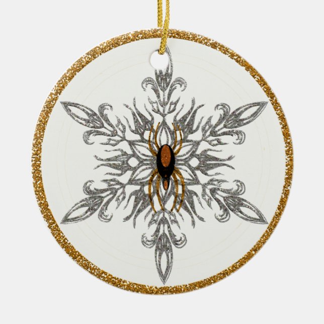 Prydnaden för julspindellegend julgransprydnad keramik (Framsidan)