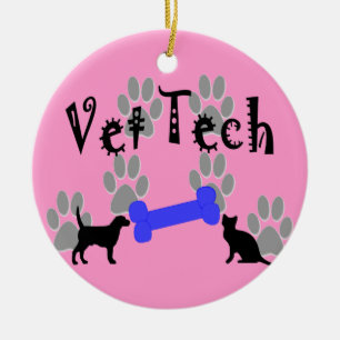 Prydnaden för VetTechjul tafsar och ben Julgransprydnad Keramik