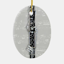 Prydnaden - klarinett 2 - välj din färg julgransprydnad keramik