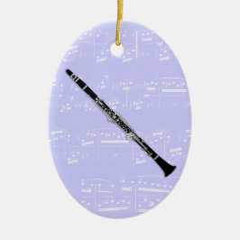 Prydnaden - klarinett - välj din färg julgransprydnad keramik