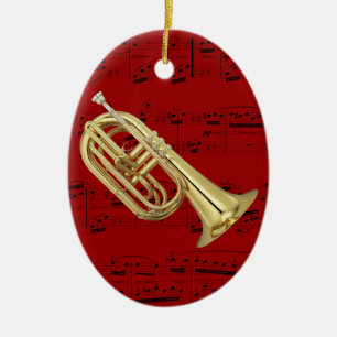 Prydnaden - marschEuphonium - välj din färg Julgransprydnad Keramik