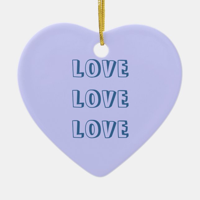 Prydnadkärlek Julgransprydnad Keramik (Framsidan)