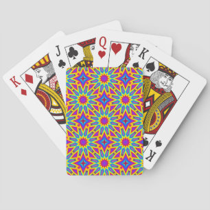 Prydnads mönster, flerfärgad, casinokort