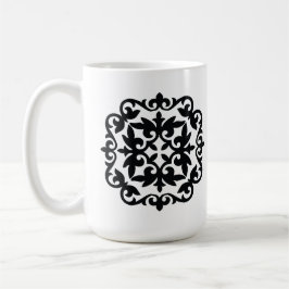 Prydnadsblommig design kaffemugg