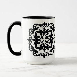 Prydnadsblommig design mugg