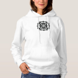 Prydnadsblommig design t shirt