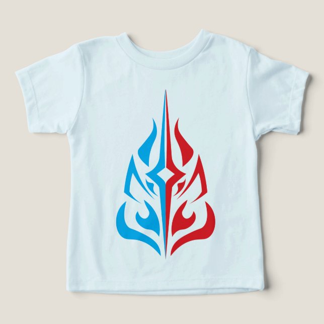 Prydnadsblommig design t shirt (Design Framsida)