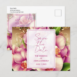 Prydnadsbröllopsfoto QR-kod Annonserings vykort