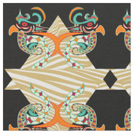 prydnadsfåglar och zebra tyg