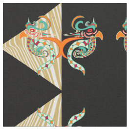 prydnadsfåglar och zebra tyg