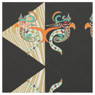 prydnadsfåglar och zebra tyg