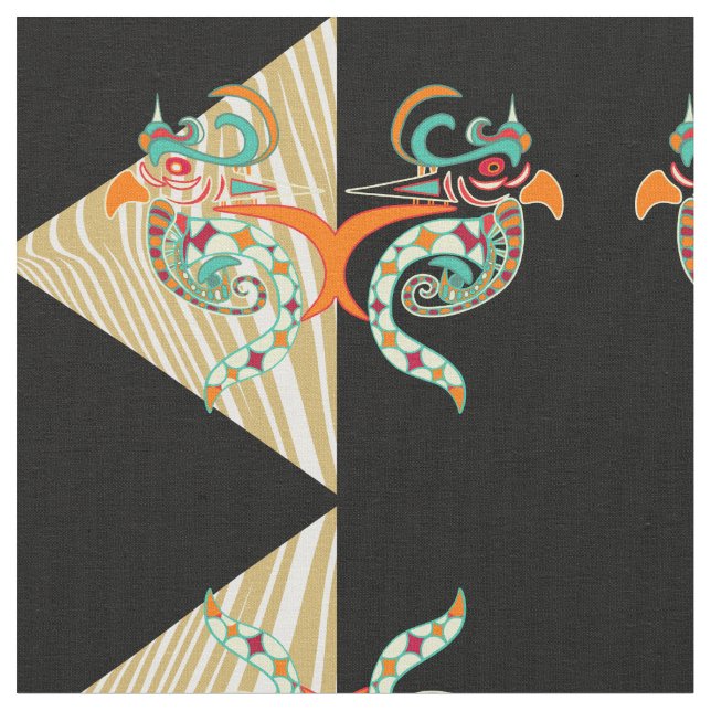 prydnadsfåglar och zebra tyg (Närbild)