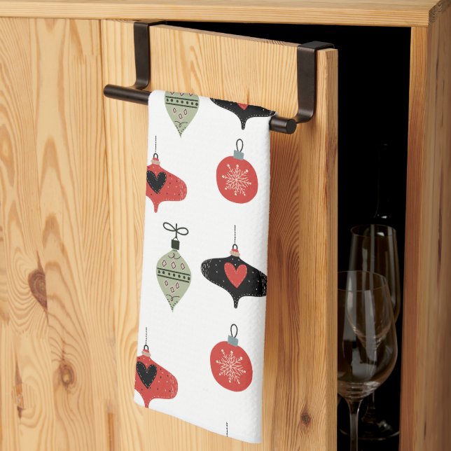 Prydnadsföremål för julklapp kökshandduk (Thirds Fold)