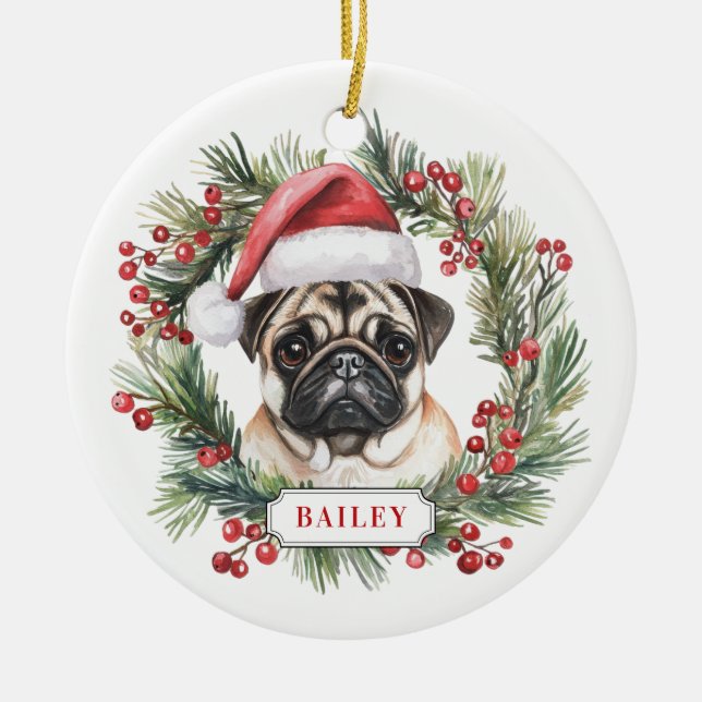 Prydnadsföremål i julklapp julgransprydnad keramik (Framsidan)
