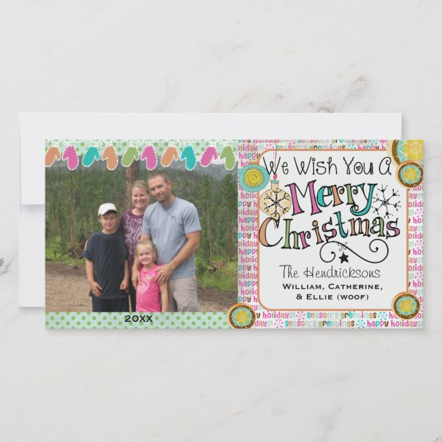 Prydnadsföremål och Mittens julfotkort - Helgdag Julkort (Framsida)