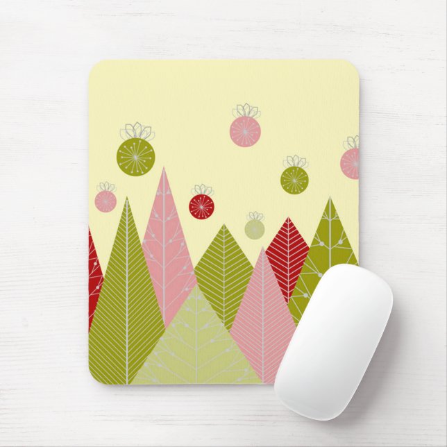 Prydnadsföremål och Träd-jul Musmatta (Med mus)