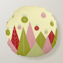 Prydnadsföremål och Träd-jul Rund Kudde