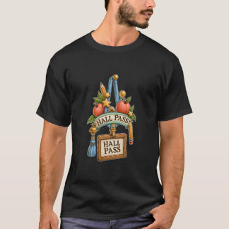 Prydnadshallpassning Skollärare Äpplen Pennor T Shirt