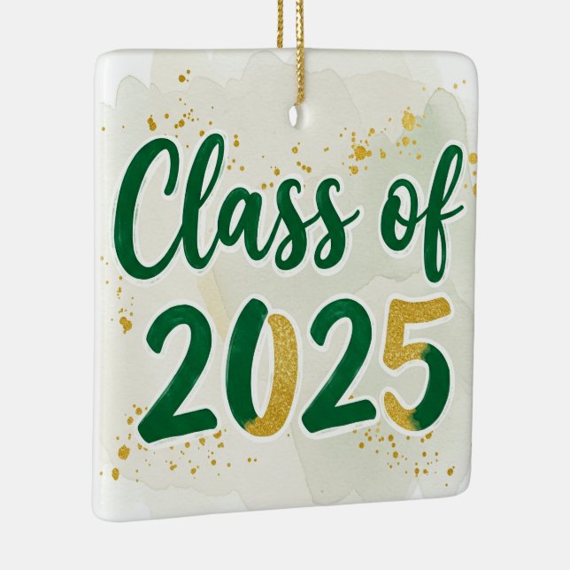 Prydnadsklass 2025 julgransprydnad keramik (Höger)