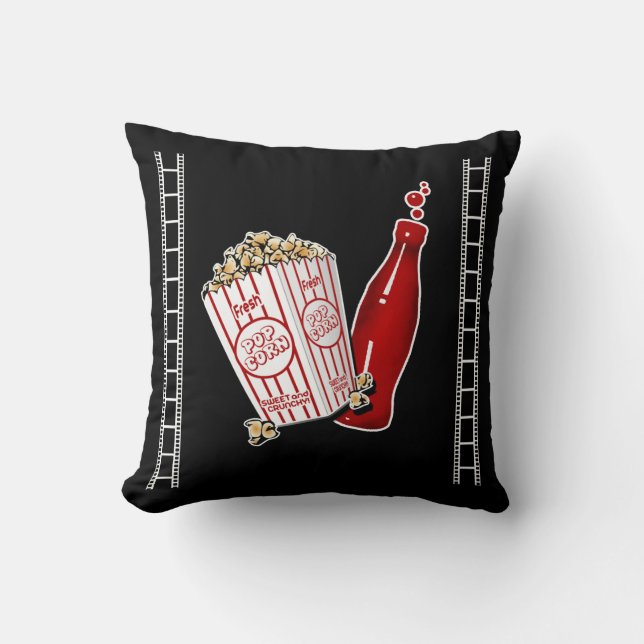 Prydnadskudde för hemmasalong med popcorn (Framsida)