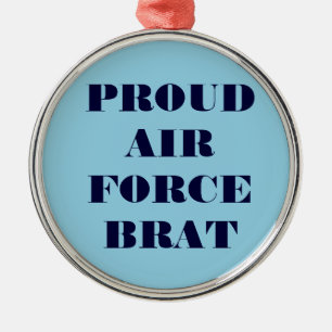 Prydnadsproud Luft Force Brat Julgransprydnad Metall