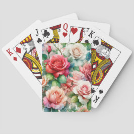 Prydnadsrosmönster Casinokort