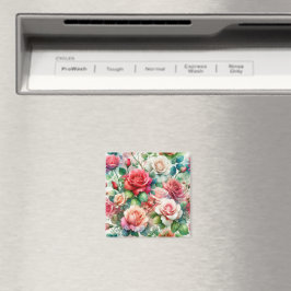 Prydnadsrosmönster Magnet
