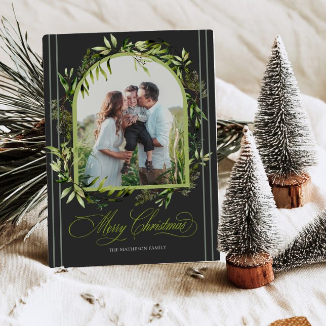 Prydnadsväxter Jul Holiday Fotokort Julkort (Skapare uppladdad)