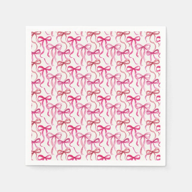 Prylar Multi Rosa Vattenfärg Band Släng Pappersservett (Framsidan)