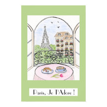 Prylar Paris Eiffeltornet PARIS JE T'ADORE