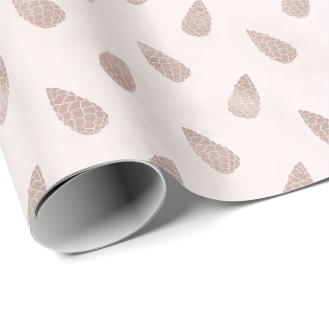 Prylar Rosa Tallbarrs Kottar Modern Jul Presentpapper (Rullad Hörn)