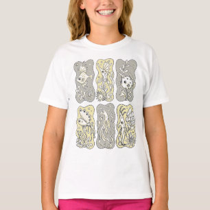 Prylariskt mönster med marint liv t shirt