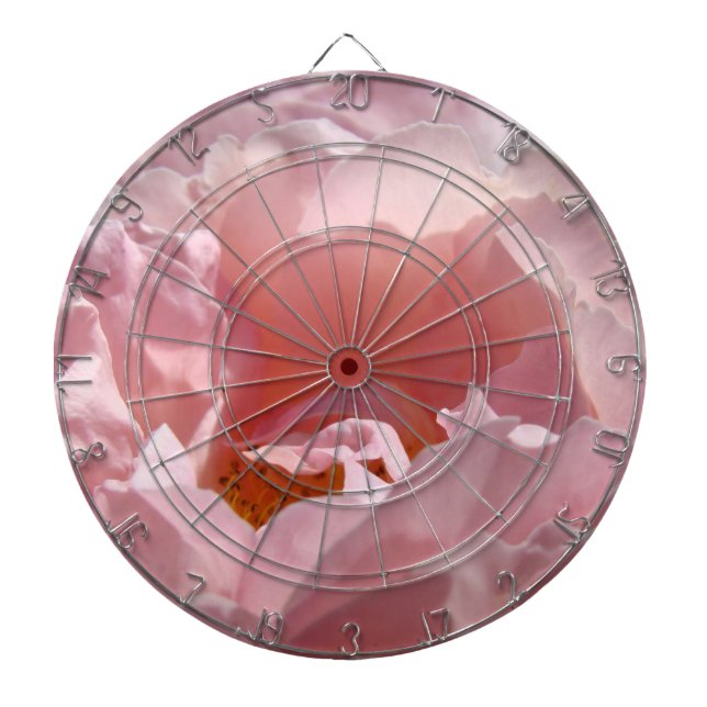 Prylrums Dekorativa Dartboard Rosa Ros Darttavla (Framsidan)