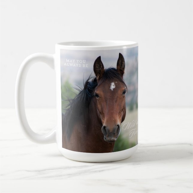 Pryor Mountain Vild Horse "Ula" Kaffemugg (Vänster)