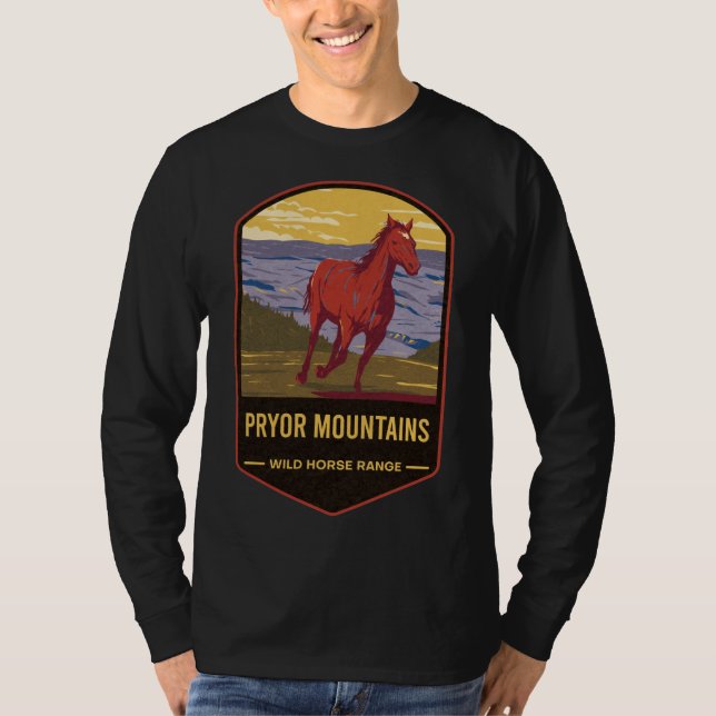 Pryor Mountains Vild Horse Range T Shirt (Framsida)