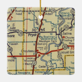 Pryor Oklahoma Julgransprydnad Keramik
